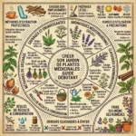 Infographie illustrée de conseils pratiques pour créer son jardin de plantes médicinales.