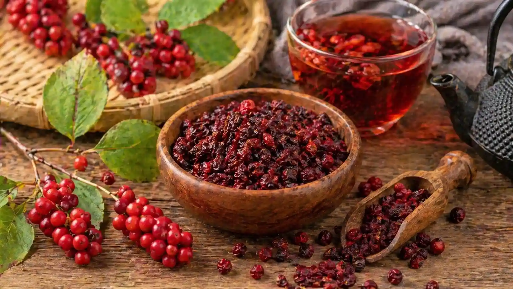Comment utiliser la baie de schisandra séchée Baies de Schisandra chinensis séchées — Wuweizi pour infusion et décoction médicinale