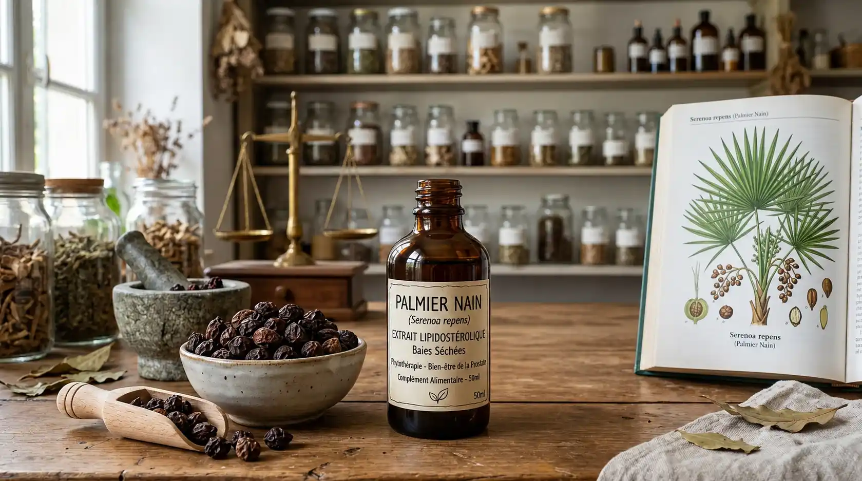 palmier nain prostate baies séchées extrait lipidostérolique phytothérapie