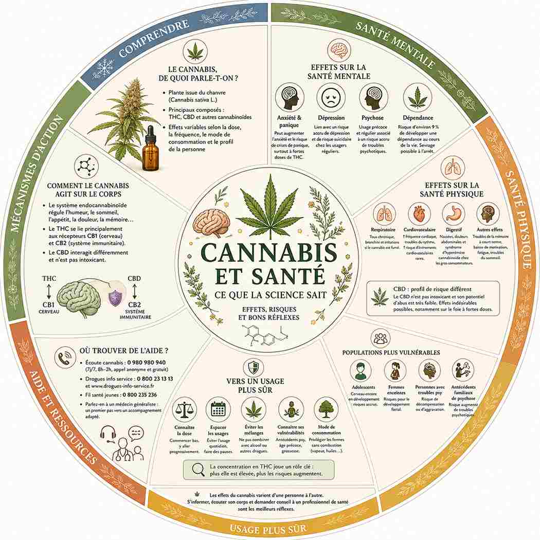 Cannabis et santé : effets du THC et du CBD sur le corps et l’esprit