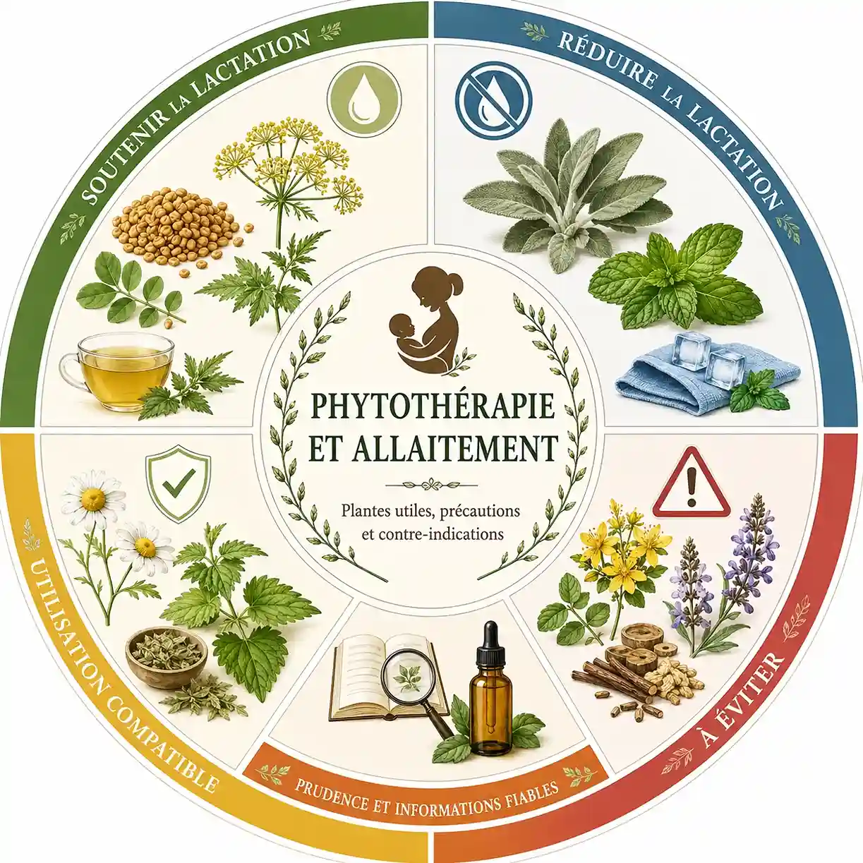 Phytothérapie et allaitement : plantes utiles, précautions et contre-indications